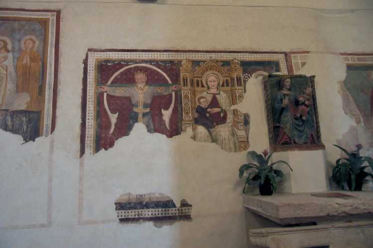 Cristo di Lucca e Vergine in trono con bambino