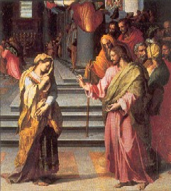 Cristo e l'adultera, Alessandro Allori (Firenze, Santo Spirito)