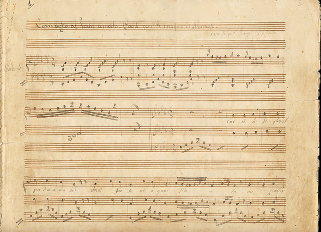 La Partitura in Mib del "Corri o figlio" del M� Burgio