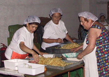 Preparazione delle patatine fritte