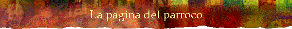 La pagina del parroco
