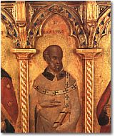 Particolare del polittico attribuito a Jacobello da Bonomo proveniente dal convento leccese di San Giovanni Evangelista