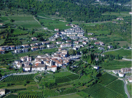 Panorama di Villamontagna dall'alto